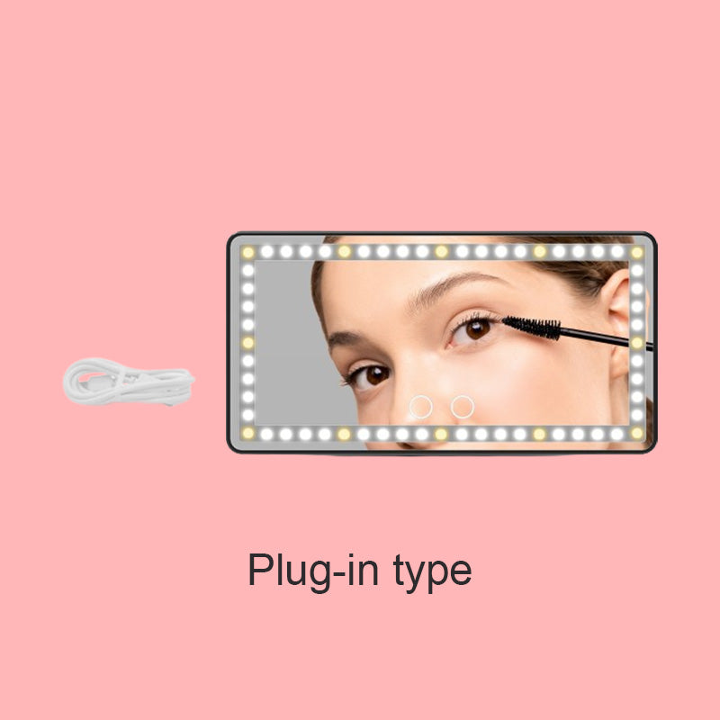 Car Sun Visor Illuminated Makeup Mirror(Large capacity battery for long time illumination)
