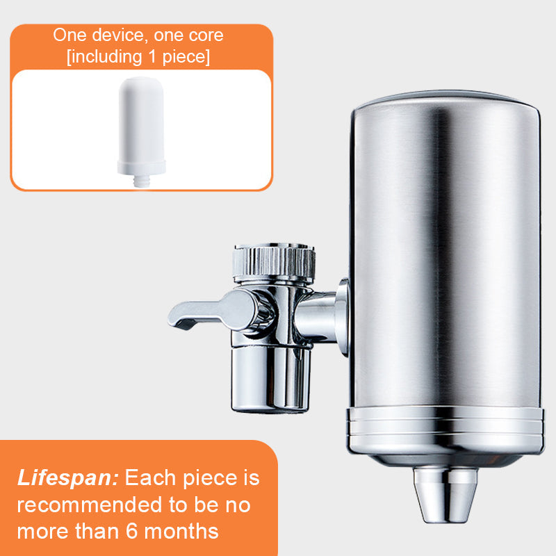 🔥 Installation-free Stainless Steel Household Faucet Water Purifier