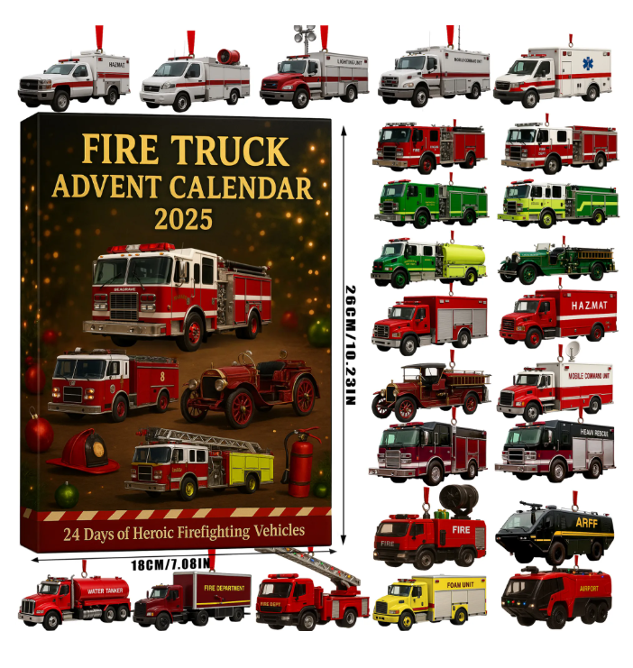 ๐๐ฅFIRE TRUCK ADVENT CALENDAR 2025๐๐ฒ