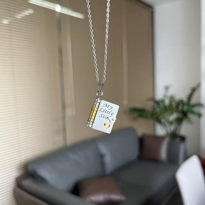 For my child - Necklace in book form “Love you forever”