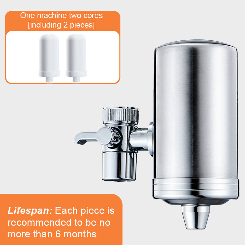 🔥 Installation-free Stainless Steel Household Faucet Water Purifier