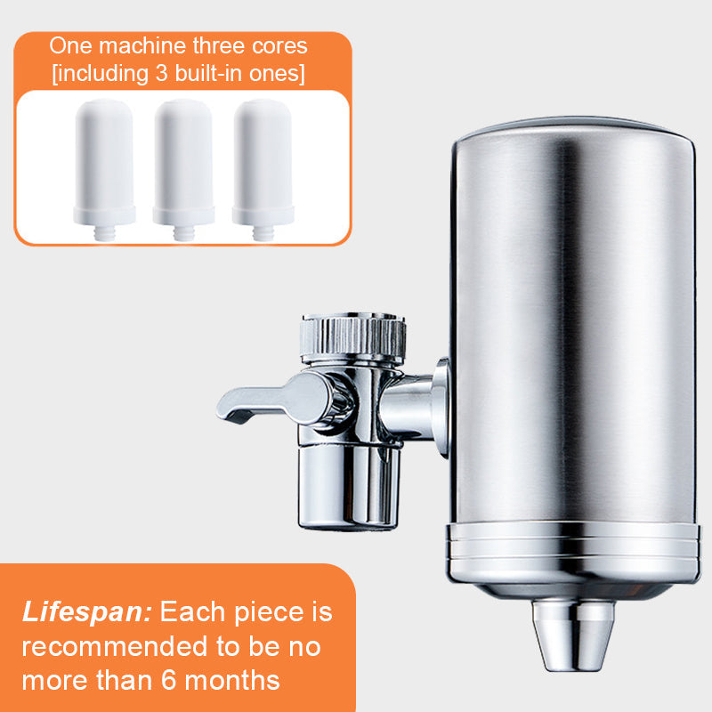 🔥 Installation-free Stainless Steel Household Faucet Water Purifier