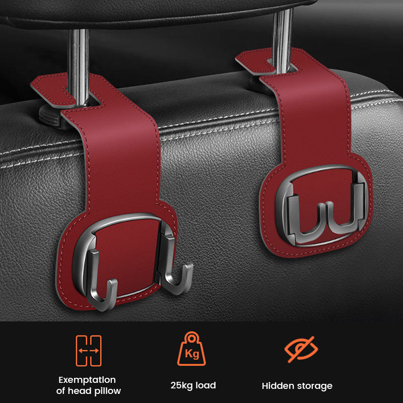 Hidden Fur Hook On The Back Of The Car Seat