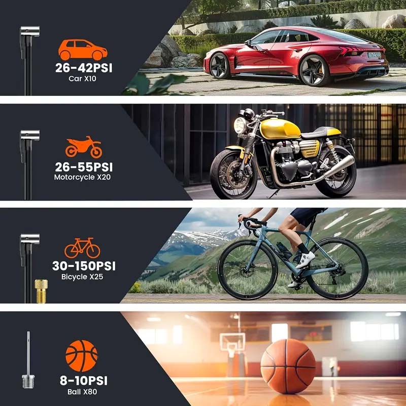 π Wireless Portable Car Air Pump Β· Smart Fast-Inflation Edition π