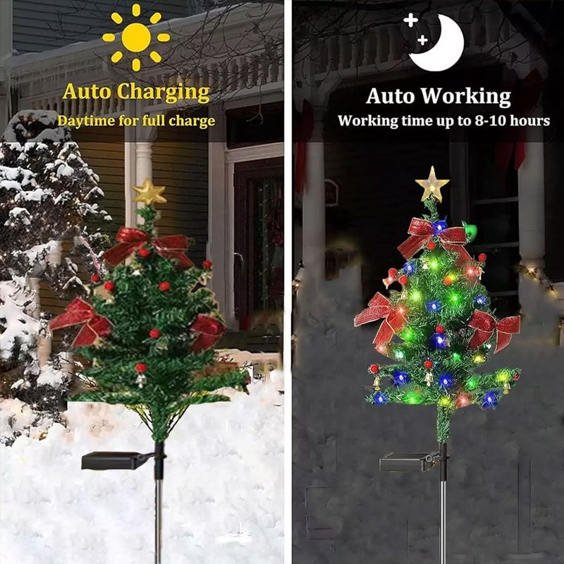 Solar Christmas Trees Lights Outdoor Decoration Waterproof