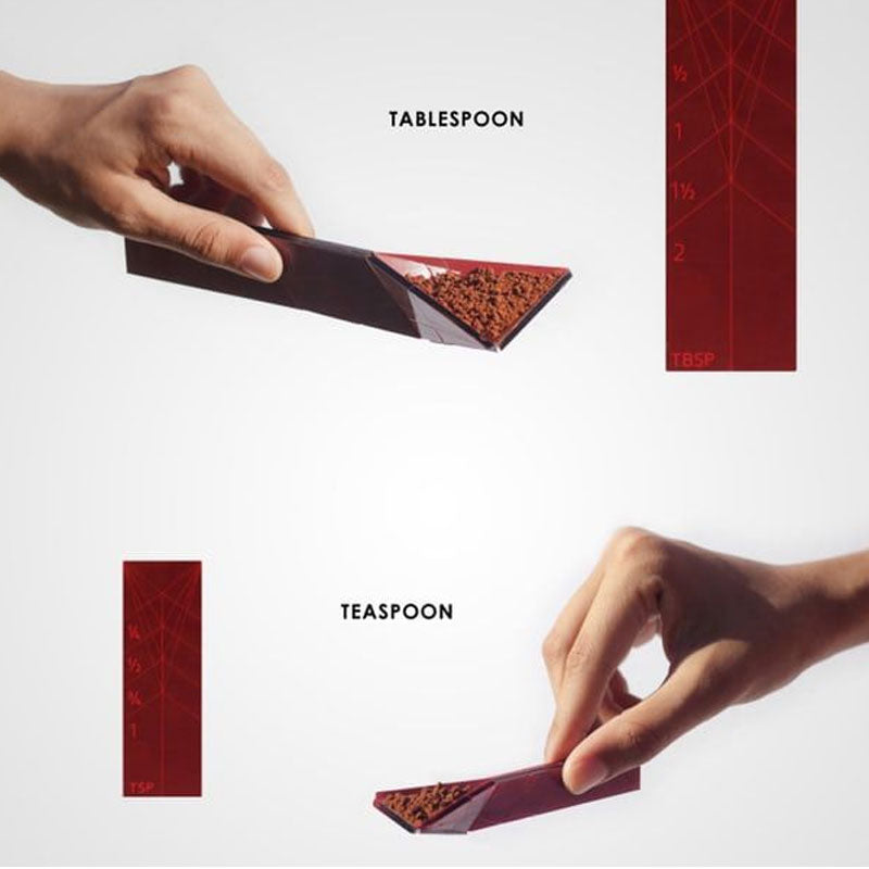 Polygon Flat 3 in 1 Measuring Spoon