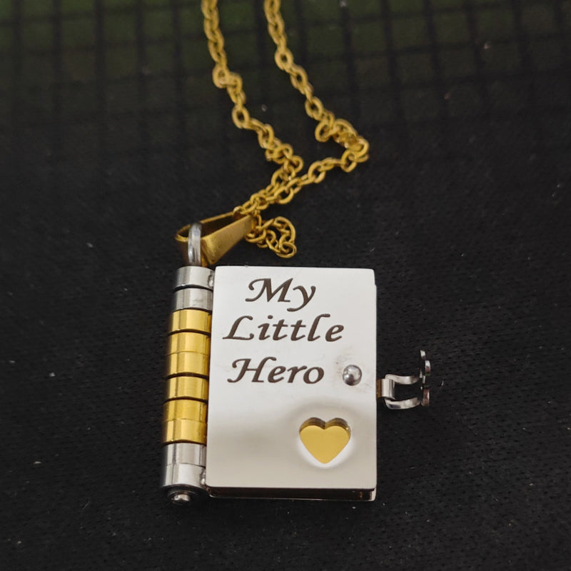 For my child - Necklace in book form “Love you forever”