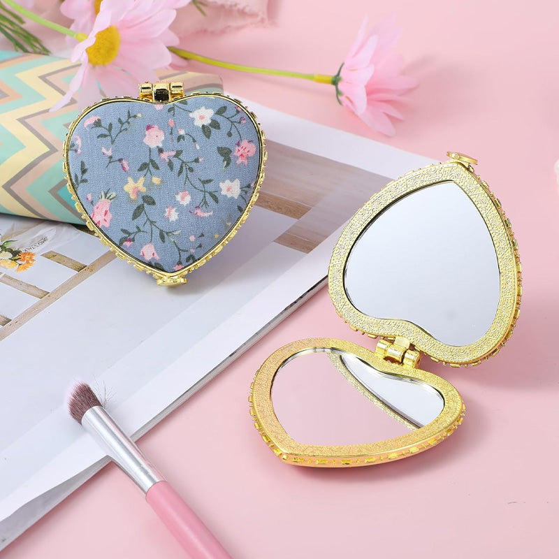 Retro Style Double Sided Folding Small Mirror