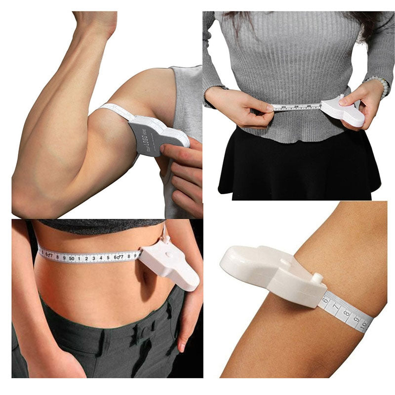Retractable fitness measuring tape