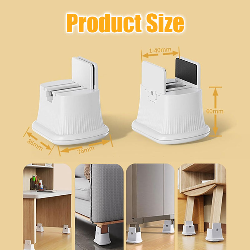 360° Rotating Height-Adjustable Movable Foot Pad