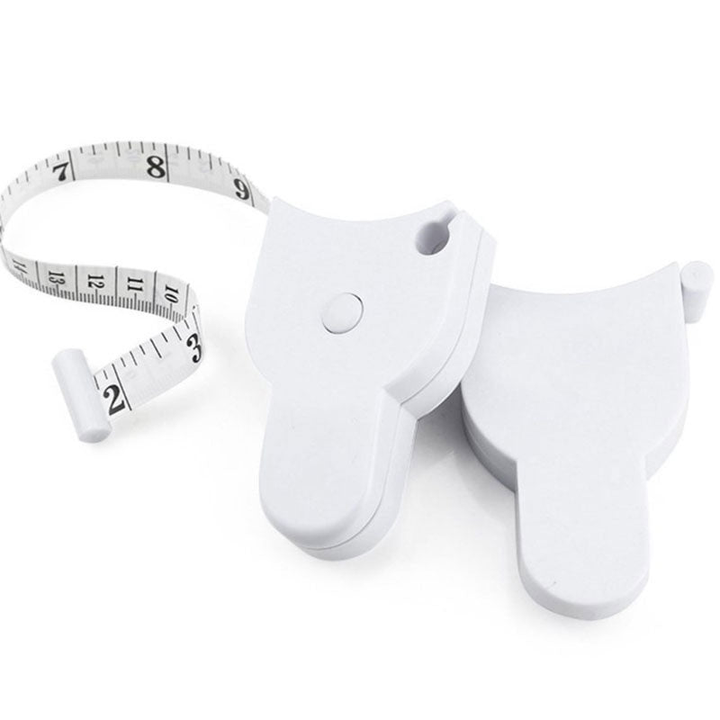 Retractable fitness measuring tape