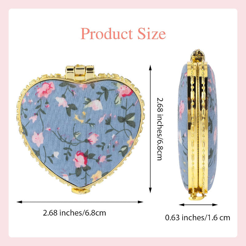 Retro Style Double Sided Folding Small Mirror