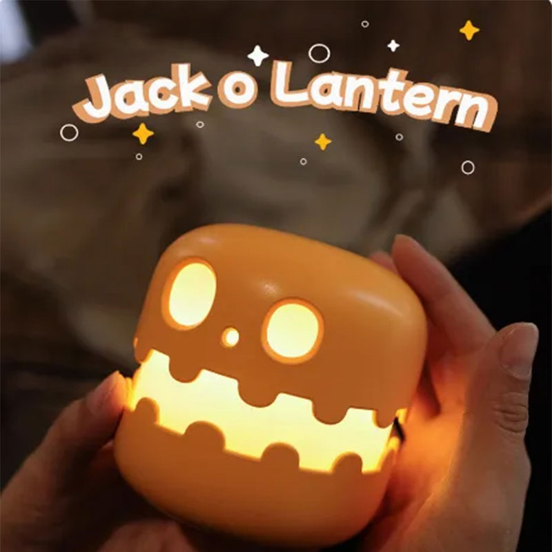 Halloween Press Pumpkin Night Light
