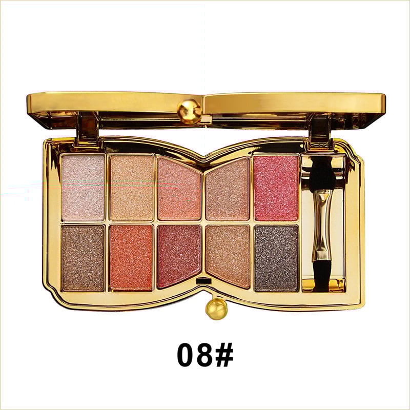 10 colors Sparkle Shimmer Eyeshadow Palette
