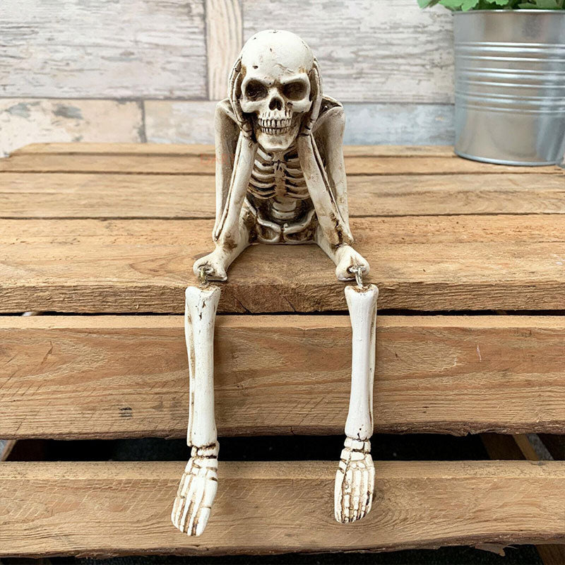π Halloween Three Wise Skeletons Resin Figurines π