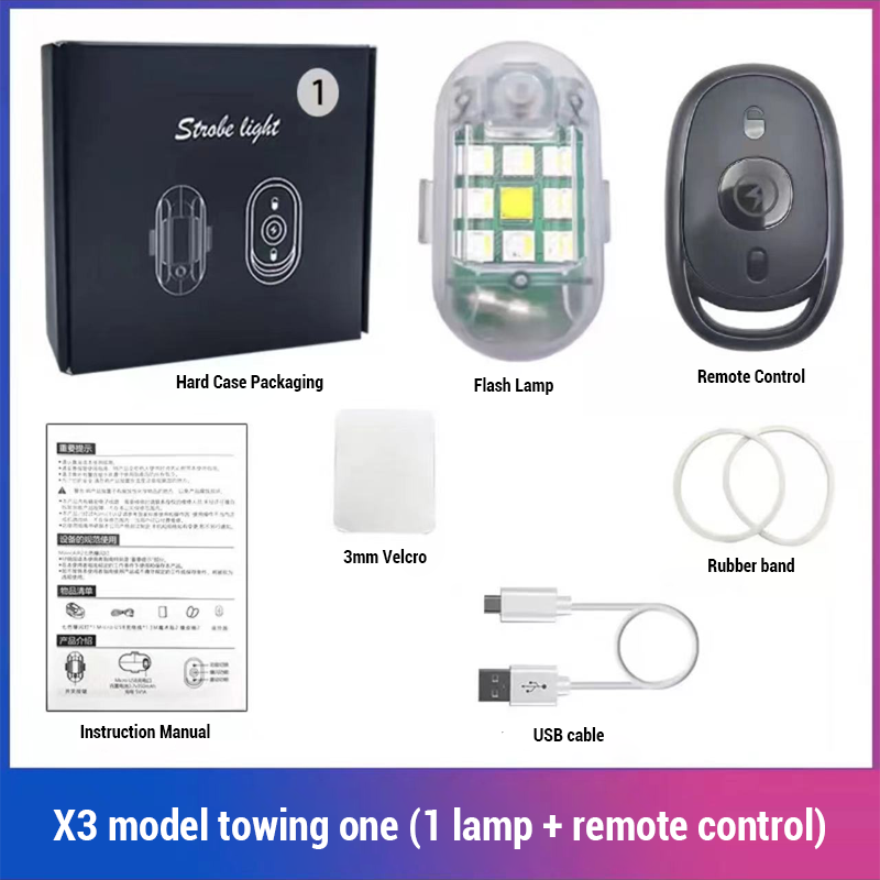 Wireless Remote Control Flash Warning Light