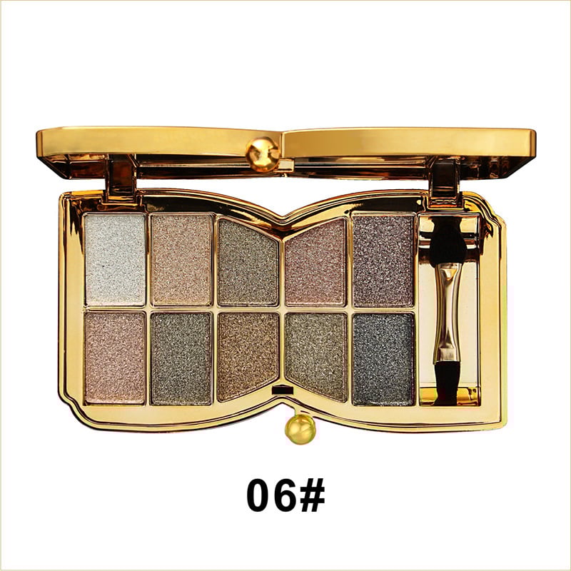 10 colors Sparkle Shimmer Eyeshadow Palette