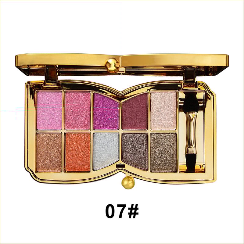 10 colors Sparkle Shimmer Eyeshadow Palette