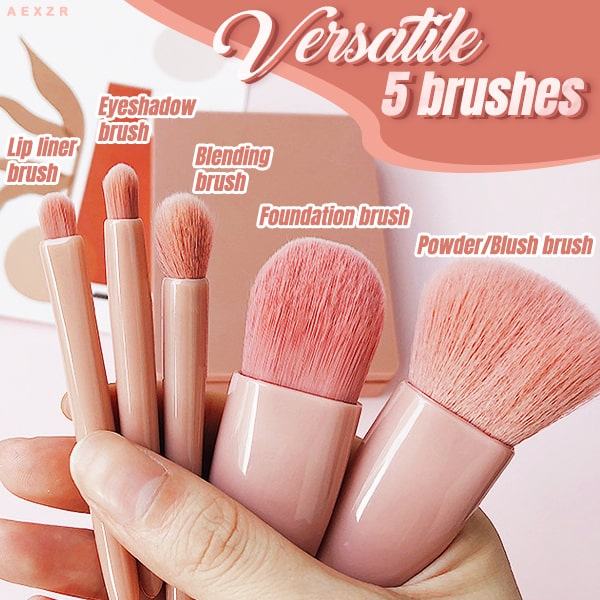 Travel Makeup Brush 5-piece Set