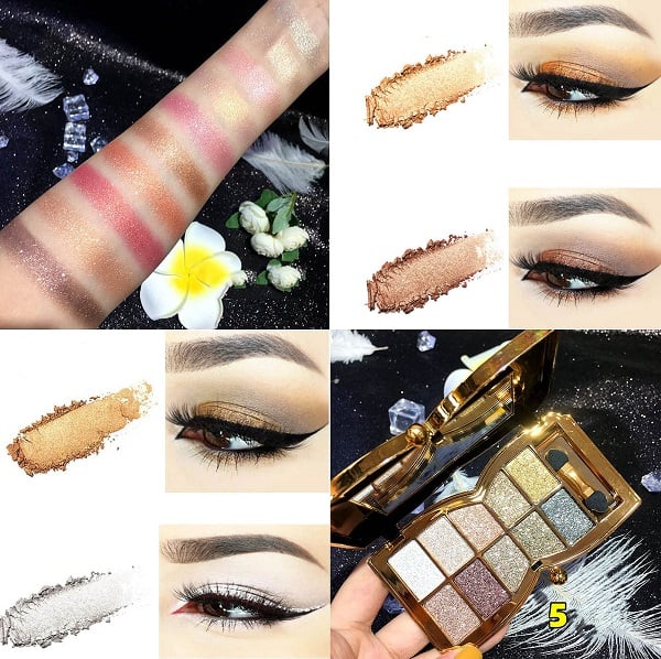 10 colors Sparkle Shimmer Eyeshadow Palette