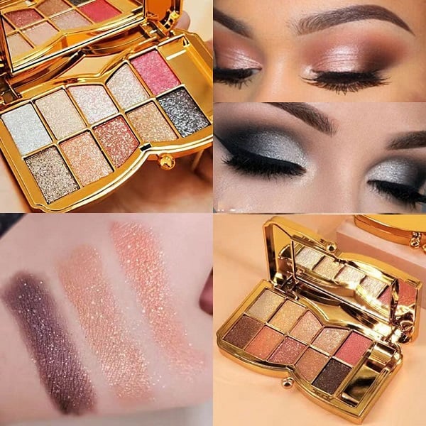 10 colors Sparkle Shimmer Eyeshadow Palette