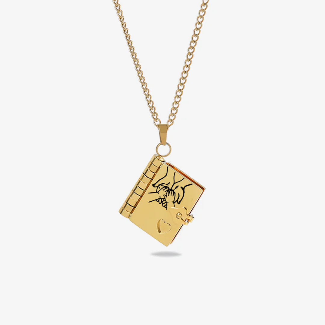 For my child - Necklace in book form “Love you forever”