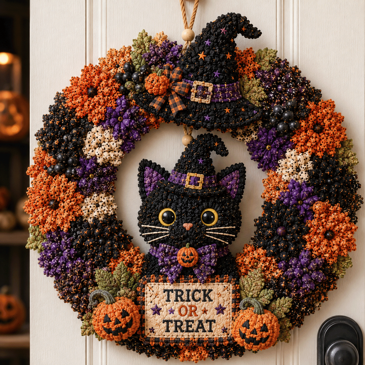 🎄 3D Fabric Poke Wreath DIY Kit
