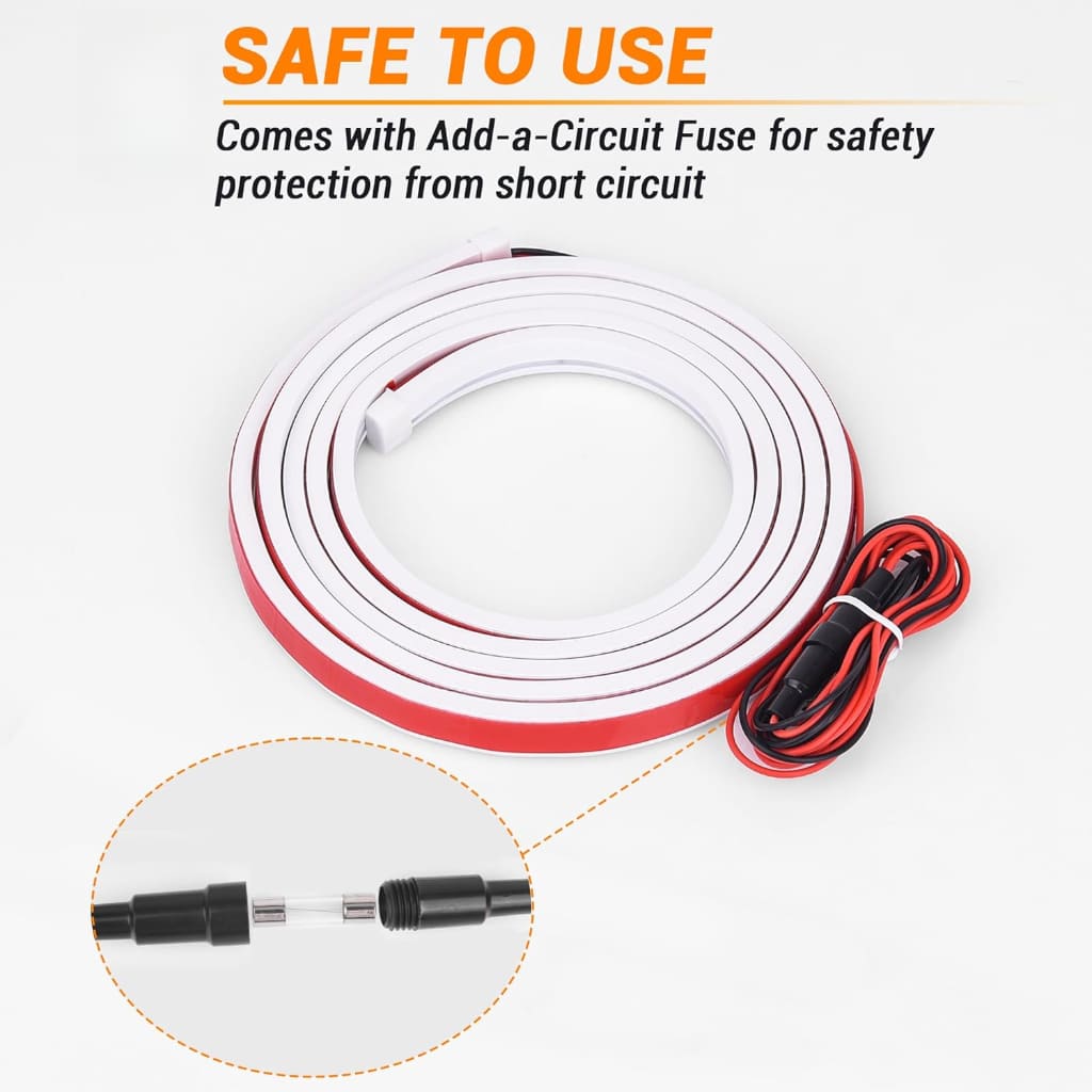 Light strip for car bonnet