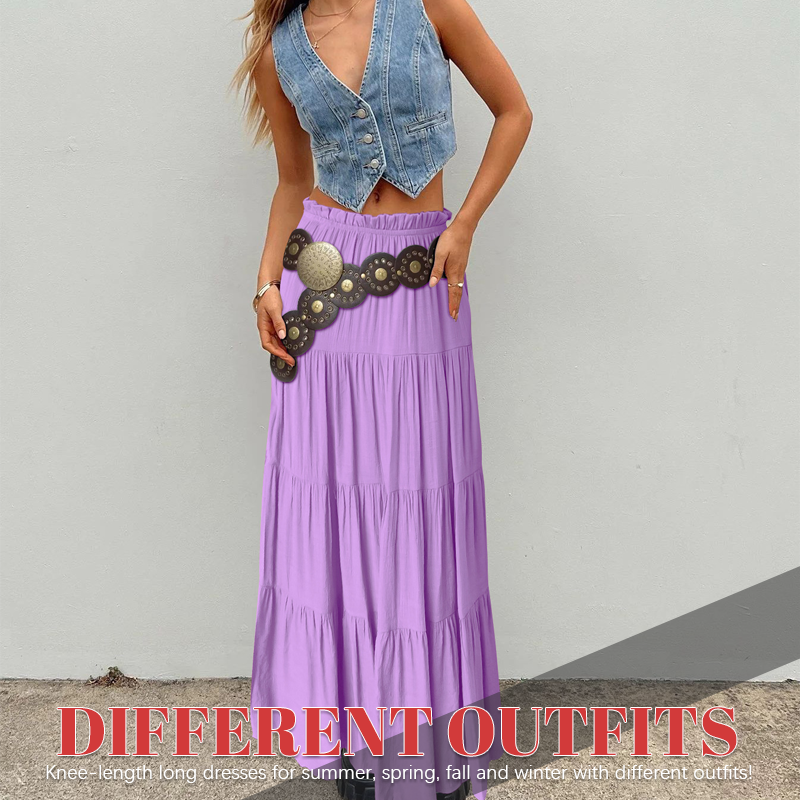 Ladies Casual Long Skirt