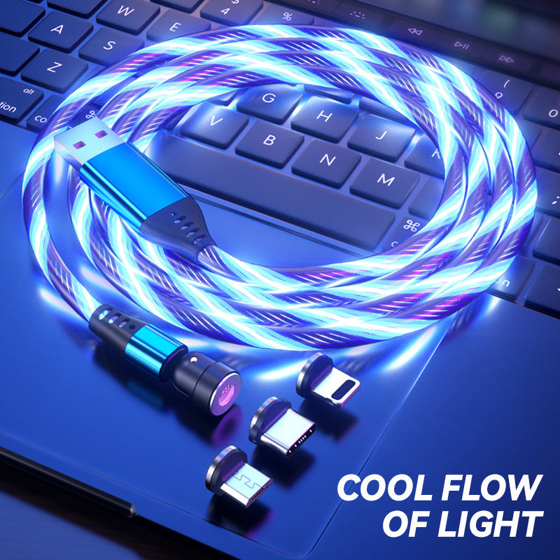 3-In-1 Rotating Magnetic Streamer Data Cable