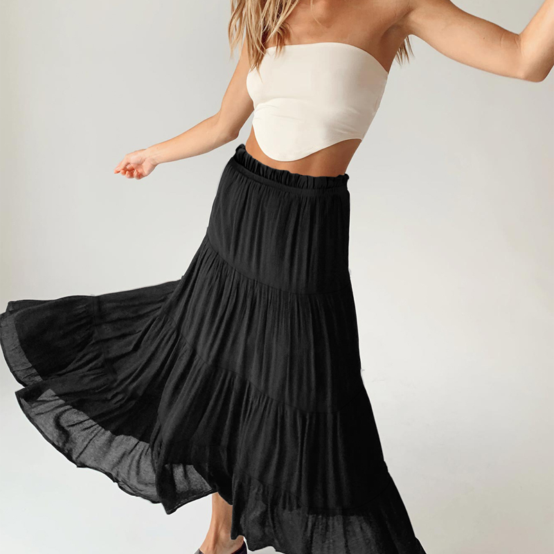 Ladies Casual Long Skirt