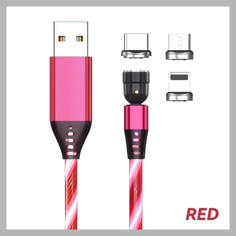 3-In-1 Rotating Magnetic Streamer Data Cable