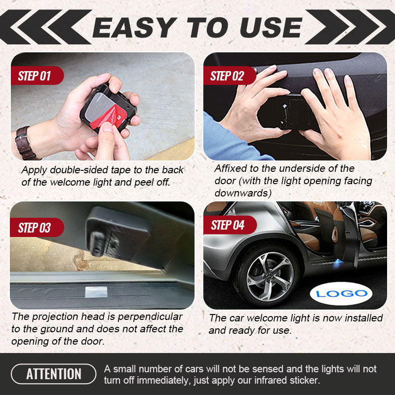 HD Car Welcome Light(4pcs/1 set)