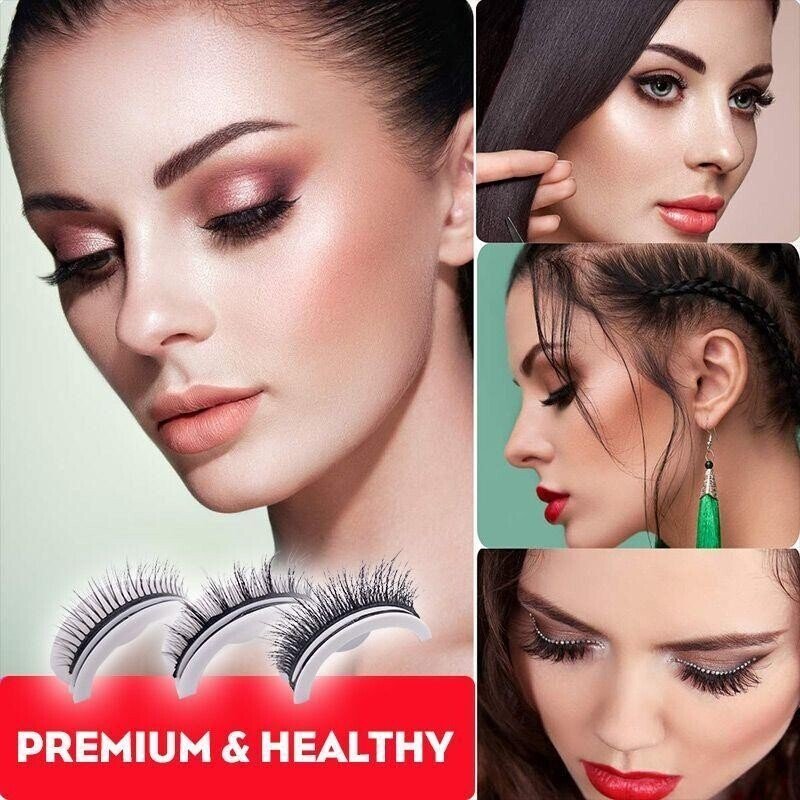 🎄Reusable Self-Adhesive Eyelashes🎄(🔥Buy 1 Get 1 Free🔥)