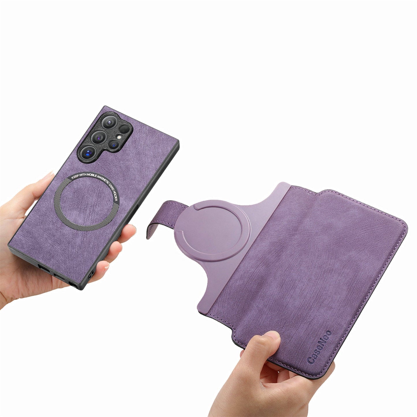 Magnetic, detachable 2-in-1 cell phone case