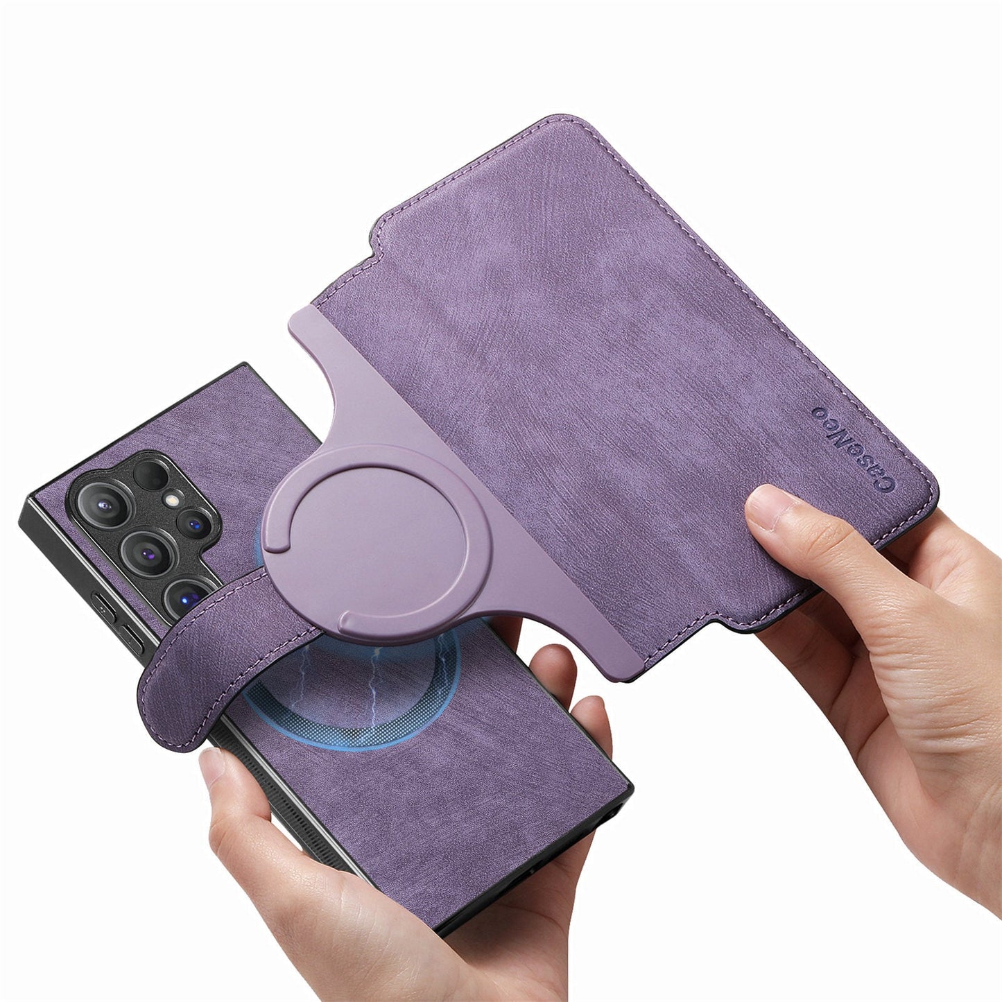 Magnetic, detachable 2-in-1 cell phone case
