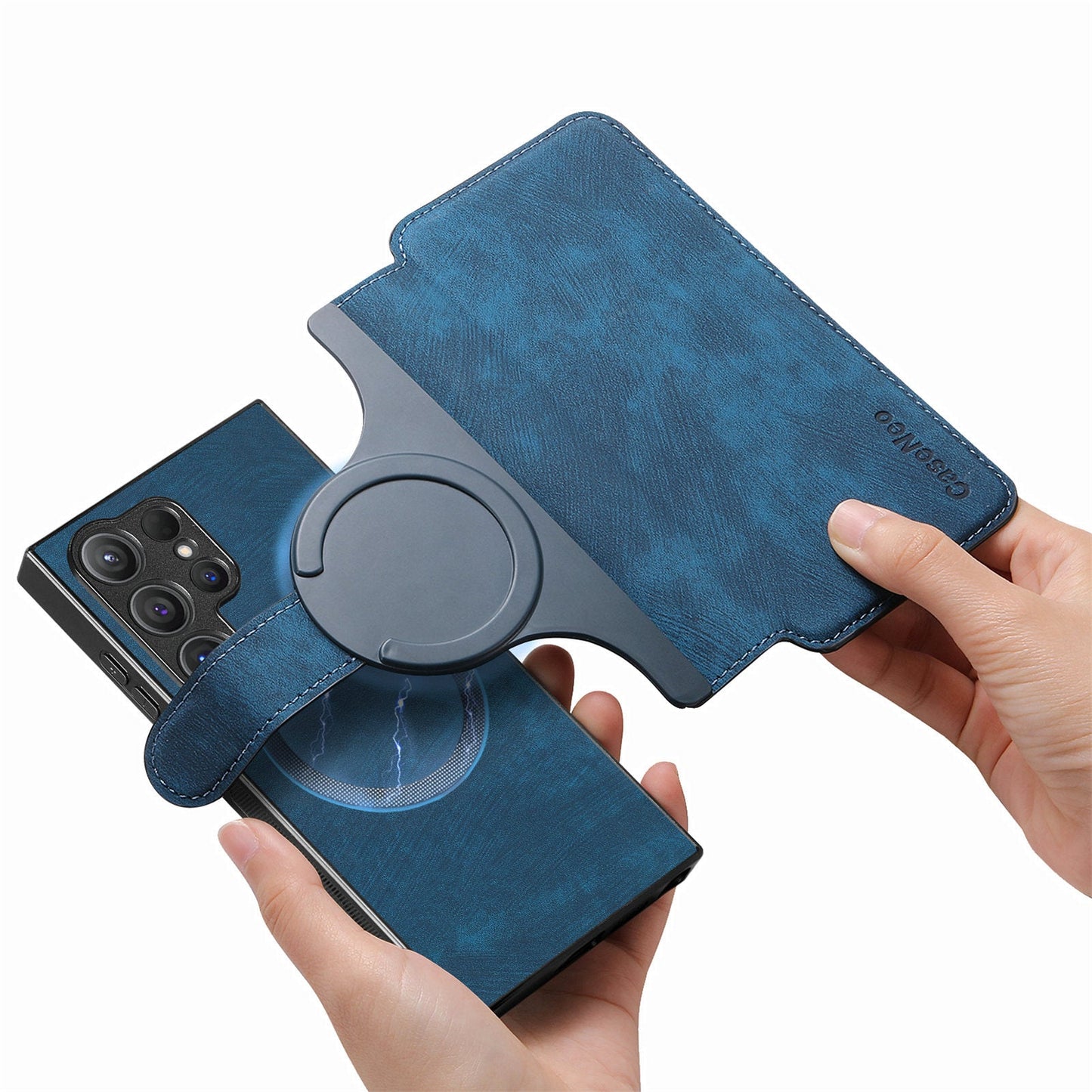 Magnetic, detachable 2-in-1 cell phone case