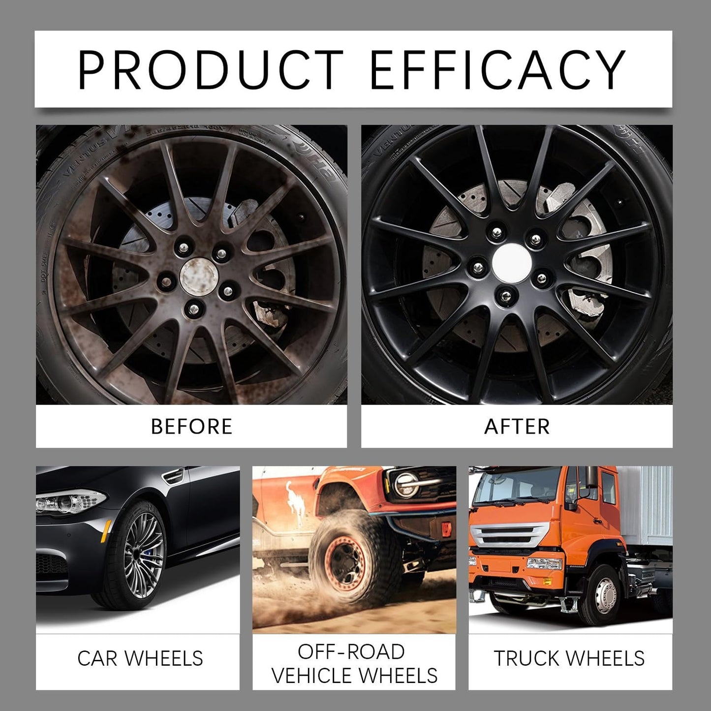 AQA 16OZ Heavy Duty Wheel Rust And Water Spot Cleaner