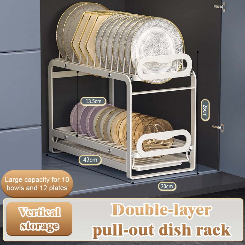 Pull-Out Dish Rack