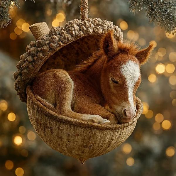 🔥Black Friday Pre-Sale - Up to 49% OFF!❤️🎁 Forest Animal Acorn Ornaments – Cozy Forest Christmas Ornaments