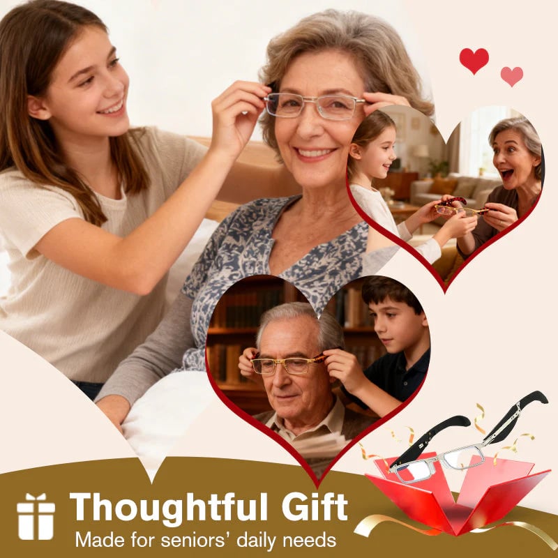 (🎁Last day 49% discount)👓Folding reading glasses with blue light filter and case