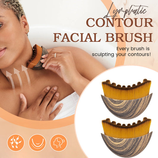 Lymph contour face brush
