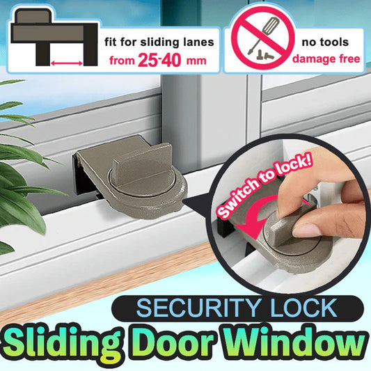 Anti-Thief Safety Sliding Door and Window Security Lock