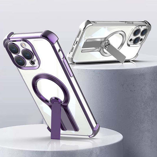 Four-Corner Anti-Fall Magnetic Bracket Mobile Phone Case