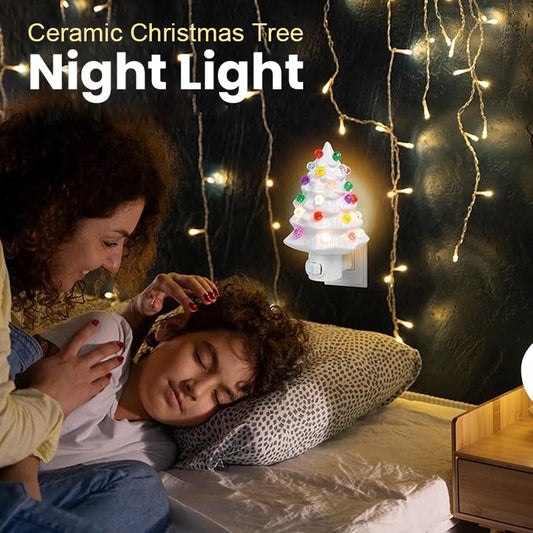 Ceramic Christmas Tree Night Light