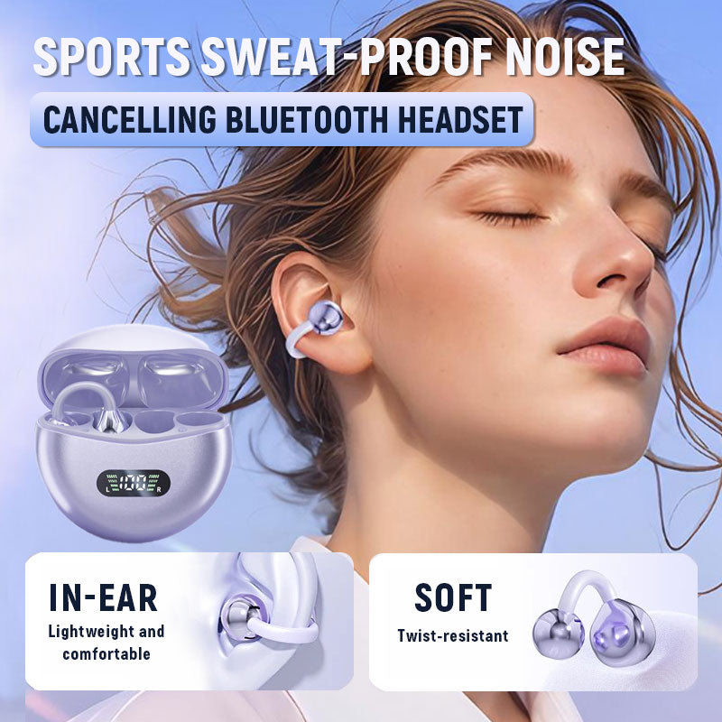 Sports sweat-proof noise-cancelling Bluetooth headset