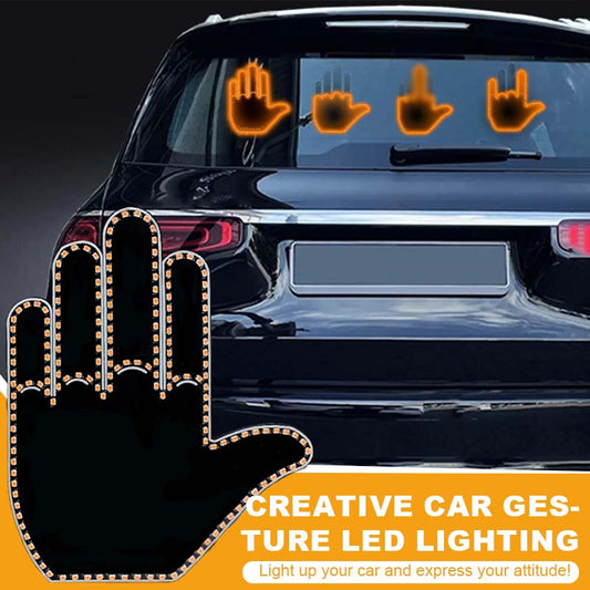 🚗✨ Creative LED Car Hand Gesture Light