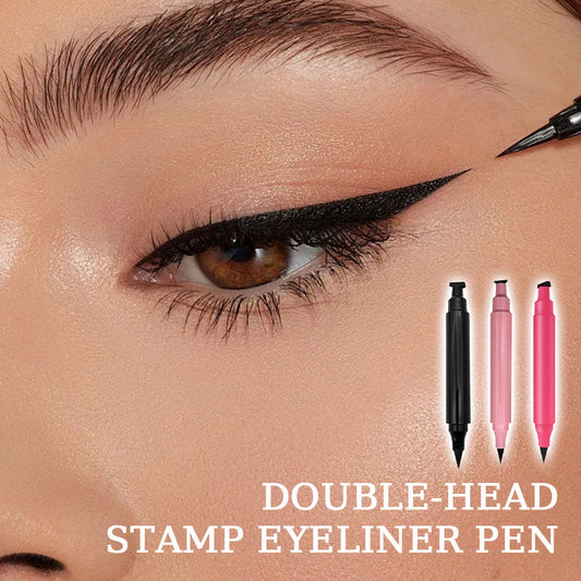 🌟 Double-Head Stamp Eyeliner Pen — Effortlessly Create the Perfect Eye Makeup! ✨