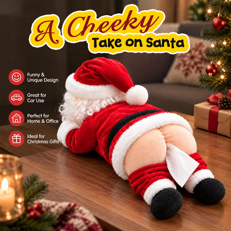 🎅Funny Santa Butt Tissue Box Cover