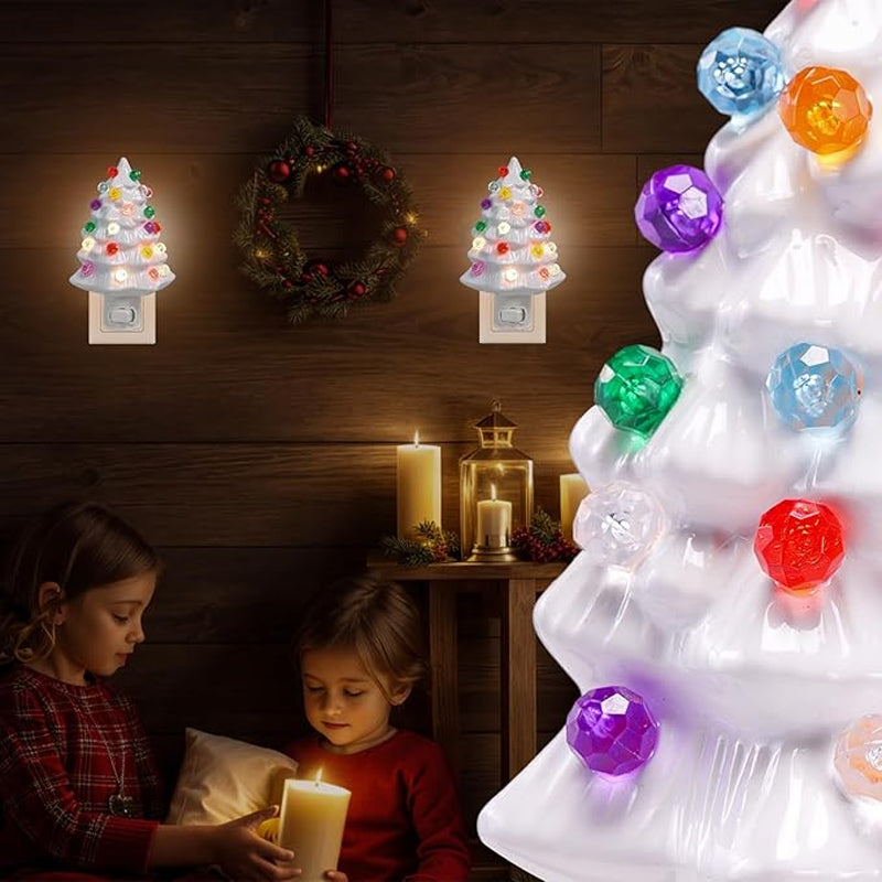 Ceramic Christmas Tree Night Light